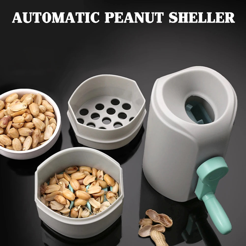 Automatic Peanut Sheller Pistachios Peanut Opener Tool Labor-Saving Safe Efficient De-Shelling Machine Kitchen Accessories